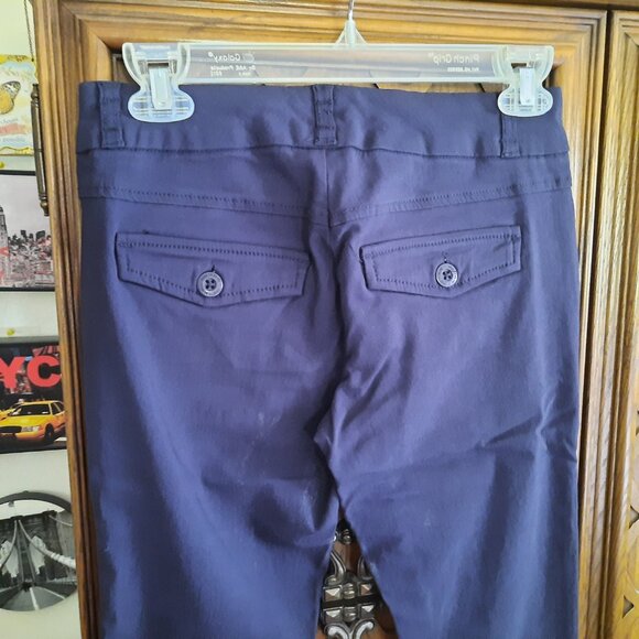 BeBop Bi-Stretch Cropped Skinny Ankle Pants - Dark Navy, Size 3/4 - Picture 8 of 16